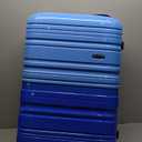Rockland Melbourne Hardside Expandable Luggage with Spinner Wheels, 2TONEBLUE, 2 Piece (20/28)