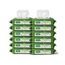FitRight Aloe Quilted Heavyweight Personal Cleansing Cloth Wipes, Unscented, 576 Count, 8 x 12 inch Adult Large Incontinence Wipes