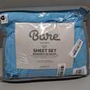 Bare Home Queen Sheet Set - 1800 Ultra-Soft Microfiber Queen Bed Sheets - Double Brushed - Deep Pockets - Easy Fit - 4 Piece Set - Bedding Sheets & Pillowcases (Queen, Medium Blue)