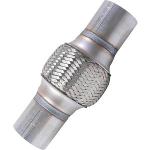 Flex Pipe,Heavy Duty Exhaust Flex Pipe,Car Accessories Stainless Steel Flexible Exhaust Pipes,Universal Muffler Tube Automotive Replacement,Suitable for Most Cars,Trucks (2.5"x4"/8")