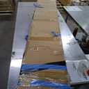 ROYMELO 30x80 Inch White Sliding Barn Door Slab with 5.5ft Hardware Kit Included, 5-Panel, MDF Wood Panel Covered with Water-Proof Scratch-Proof PVC Surface, Simple DIY Assembly