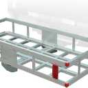 Rockland Aluminum Hitch Cargo Carrier, 500 LBS Capacity, 47.2" x 20.6" x 6.6", Fits 2” Receiver, Silver, Trailer Hitch Mount for RVs, Pickups, Trucks, Cars, Vans, ATVs, UTVs, SUVs