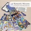 GAMEBYX 30 Scratch Off Date Night Ideas for Couples - Glow in The Dark Zodiac Card Game - Romantic Valentines Day for Him Her, Boyfriend Girlfriend