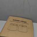 Lampshades Set of 2, Drum Lampshades 11.6" Top x 12.6" Bottom x 9.8" High, Seaside village Medium Lampshades (Spider Fitter), Beige Lampshades Natural Linen Hand Crafted, Easy Assembly Required