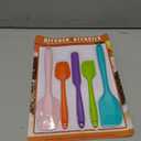 Silicone Spatula Set, 5 Piece Food Grade Rubber Spatulas for Baking, Cooking, and Mixing High Heat Resistant Non Stick Dishwasher Safe BPA-Free (Multicolor)