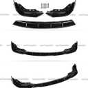 Front Bumper Lip Compatible with 2019-2022 BMW 3 Series G20 G28, Air Dam Fit for 330e 330i 340i M340i M-Sport Lower Chin Splitter 4 Door Sedan Protection Body Kit (Glossy Black)