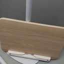 Lectern Podium Stand, Height Adjustable 37"-51" Portable Floor Standing Wooden Podium for Classroom Teacher, Church Pulpit, Wedding Speech, Reading, Laptop Desk, Book & Music Stand, Natural Wood