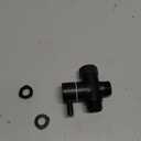 Sneatup Solid Brass 3-way G1/2 Shower Diverter (Matte Black)