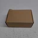 HIEMEY Matte Black Door Knobs Interior with Lock, Modern Privacy Rectangle Door Knob Door Handles for Bathroom Bedroom