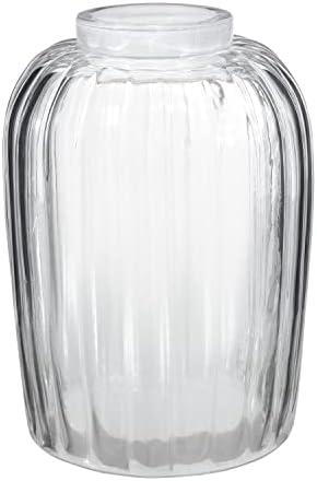 Aspen Creative 23523-60-1, Clear Glass Shade for Lighting Fixture, Pendant, Vanity, Wall Light, Size: 4-1/8" D x 5-7/8" H