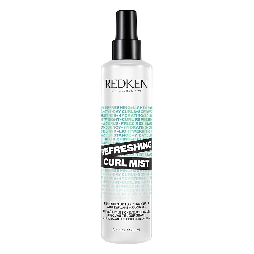 REDKEN Curl Refreshing Spray For Curly and Coily Hair - Hydrates & Defines up to 7th-Day Curls, Silicone-Free