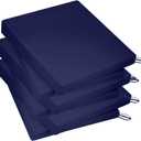 Outdoor Chair Cushions for Patio Furniture, 18.5X16X2” Patio Chair Cushions Set of 6, Waterproof Square Outdoor Seat Cushions with Non-Slip Bottom & Ties, Fade Resistant Chair Pads, Navy, 18.5x16x2 Inch | 6 Pack
