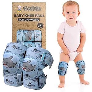 Simply Kids Baby Knee Pads for Crawling (2 Pairs) Rodilleras para Bebe, CPSIA Certified - Infant Knee Protector for Toddler, Girl, Boy, Crawler