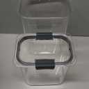 Rubbermaid Brilliance Plastic Food Storage Pantry Baking Set, 3 Containers with Lids (6 Pieces Total), BPA-Free, Clear