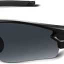 BEACOOL Polarized Sports Sunglasses for Men Women Youth Baseball Fishing Cycling Running Golf Motorcycle Tac Glasses UV400 (Matte Black)