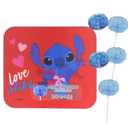 Lilo and Stitch Valentine's Lollipops, Individually Wrapped Strawberry Suckers, Vday Candy Gift Set, 1.41 Ounces (EXP 07/27/27)