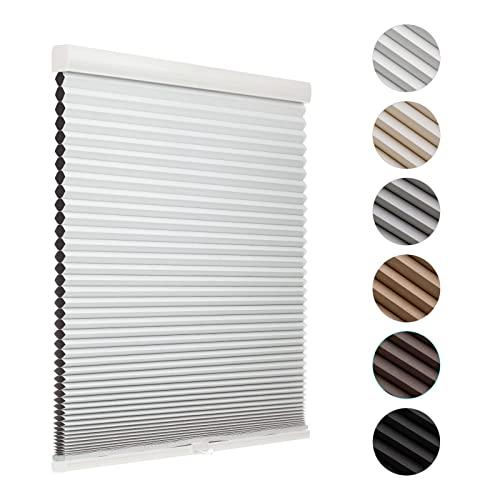 MYshade Cordless Blackout Cellular Shades for Windows, Honeycomb Window Shades with Thermal Insulation, Child & Pet Safe Room Darkening Shade, Easy Install,31" W x 72" H, White
