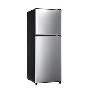 Zyerch 4.8 Cu. Ft. Fridge with Freezer, 2-Door Mini Fridge with Freezer, Adjustable Thermostat Small Refrigerator, Dorm Refrigerator for Apartment, Office, Kitchen, Silver