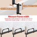 YUOROS Mattress Slide Stopper, Non Slip Mattress Gripper for Metal Bed Frame, Holder Retainer Bar to Keep Mattresses Topper from Sliding