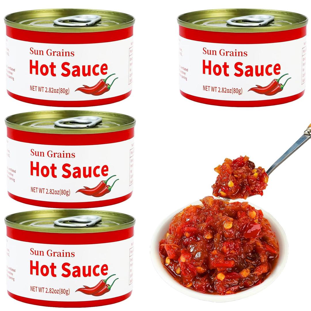 Fresh Mushroom Chilli Sauce DishHot Pot DippingSuitable For All Kinds Of Food Flavouring11oz)4 cans