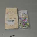 bicol for Samsung Galaxy S25 Case with Screen Protector,Enhanced Camera Protection,Clear Cover with Trendy Designs for Girls Women,Slim Fit Protective Phone Case,Blooming Flowers