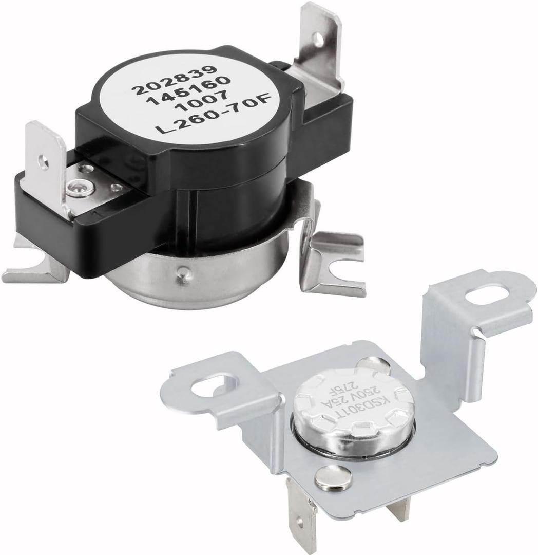 Dryer Parts - 3204267 Dryer Thermostat and 137032600 Dryer Thermal Limiter Fit for Fri-gidaire Ken-more Cro-sley Elec-trolux Dryers, Replaces AP2131477 AH446428 PS446428 AP4368739 AH2349395 PS2349395