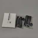 Weewooday 4 Pieces Mic Stand Extension Tube 5/8 Inch Microphone Extension Pipe Aluminium Alloy Stand Extenders Screw Boom Tubes with 2 Metal Adapters(Black)