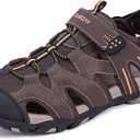 Queday Mens Sport Sandals Closed Toe Outdoor Hiking Sandals Lightweight Trail Walking Casual Water Shoes 8