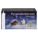 Jeka Pyramidenkerzan 14mm Medium Pyramid Candles, White 39 count