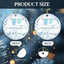 4 x Baby Memorial Ornament - Carried for a Moment Loved for a Lifetime Ornament  Miscarriage Remembrance for Loss of Baby Boy or Girl  Sympathy Gift for Parents, Families