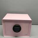 Goldenkey Luxury Digital Jewelry Safe with Keypad for Home, Small Safe box for Document, Money, Soft Velvet Lining&Removable Shelf, 9.84"D x 13.78"W x 9.84"H,1.2 Cu.Ft./ Pink