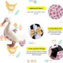 MANON ROSA Chicken Diapers Bantam Hens - Reusable 3-Piece Set with Bow Ties Poultry Nappies Washable Waterproof for Geese Pet Ducks Silkie (Floral S)