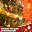 12 PCS Brown Velvet Christmas Balls Ornaments Christmas Tree Decorations 2.4 Inch Flocked Christmas Hanging Balls for Xmas Decorative Hanging Ornaments Party Wedding Family Gathering(Brown)