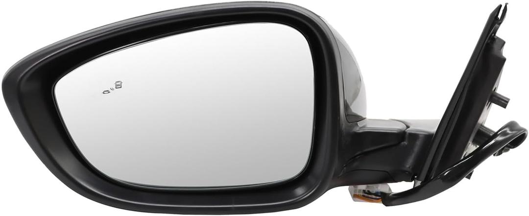 Left Driver Side Mirror Assembly Compatible with 2018-2022 Accord LX Sport Power View Mirror with Heated & (BSM) Blind Spot Detection & Power Glass and Manual Folding HO1320329 (7Pins)