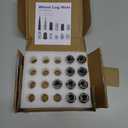 Orion Motor Tech 1/2x20 Lug Nuts, 1/2''-20 Wheel Lug Nuts Compatible with Ford Explorer Jeep Grand Cherokee Wrangler Liberty Commander Lincoln MKX and More, Set of 20 (Silver)