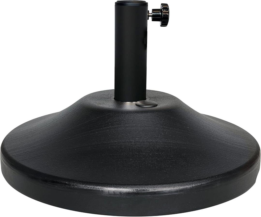 US Weight 30 Pound Fillable Umbrella Base- Made in the USA - Black