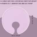 2 x Coldcool Breast Therapy Gel Pack for Hot & Cold Relief - Reusable Lactation Ice Packs for Breastfeeding Engorgement, Post-Surgery Recovery, Mastiti(Purple)