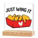 Funny Desk Shelf Decor, Wing Decorative Tabletop Acrylic Sign