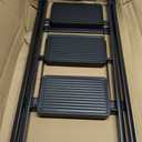 3-Step Ladder, Folding Step Stool for Kitchen/Closet/Garage, Sturdy & Lightweight Aluminum Handy Ladder, 200 lbs Capacity, Anti-Slip Pedals, Compact & Portable for Home DIY & Everyday Tasks