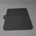 Silicone Drying Mat, 23"X17" With Built-in Drain Lip,Heat-Resistant,Eco-friendly,Hygienic Drying Pad,Leak-Proof and Non-Slip,Silicone Dish Drying Mat for Kitchen Counter or SinkGray 23X17