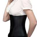SHAPERX Women's Waist Training Corsets Underbust Heavy Duty 26 Steel Boned Hourglass Silhouette Body Shaper (M)