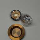 Mudder 3 Pcs Kitchen Sink Drain Strainer and Stopper Stainless Steel Garbage Disposal Plug with Handle Universal Anti-Clogging Kitchen Sink Filter Sieve Basket Strainer (Champagne Bronze)