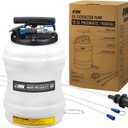 EWK Patented 10.5L Pneumatic/Manual Oil Extractor for Oil Change Pump for Automotive Fluids Vacuum Evacuation