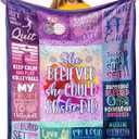 Volleyball Stuff Gifts Accessories for Teen Girls, Volleyball Team Gift Party Favors Decoration Throw Blanket 50" X 40"