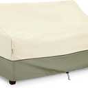 COSFLY Patio Furniture Covers Waterproof, Outdoor 3-Seater Sofa Cover Heavy Duty Fits up to 76W x 32.5D x 33H inches (Beige)