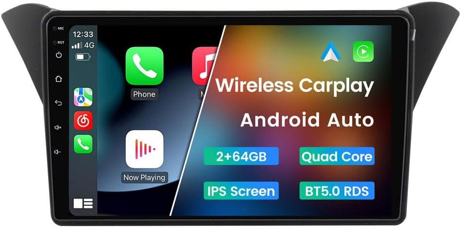 Android 13 Car Stereo Radio for Hyundai Genesis/Rohens Coupe 2013-2016, Biorunn 9 Inch GPS Wireless Wired Car-Play Android Auto IPS Touch Screen Navi WiFi FM RDS Head Unit 2GB RAM 64GB ROM