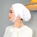 Hijab Beanies Cap Undercaps Slouchy with Elasti Non-Slip Caps Under Scarf for Women