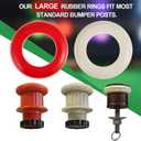 Frienda Bumper Pool Table Replacement Rubber Rings, Renew Old Hard Bumpers for Bumper Pool Tables
