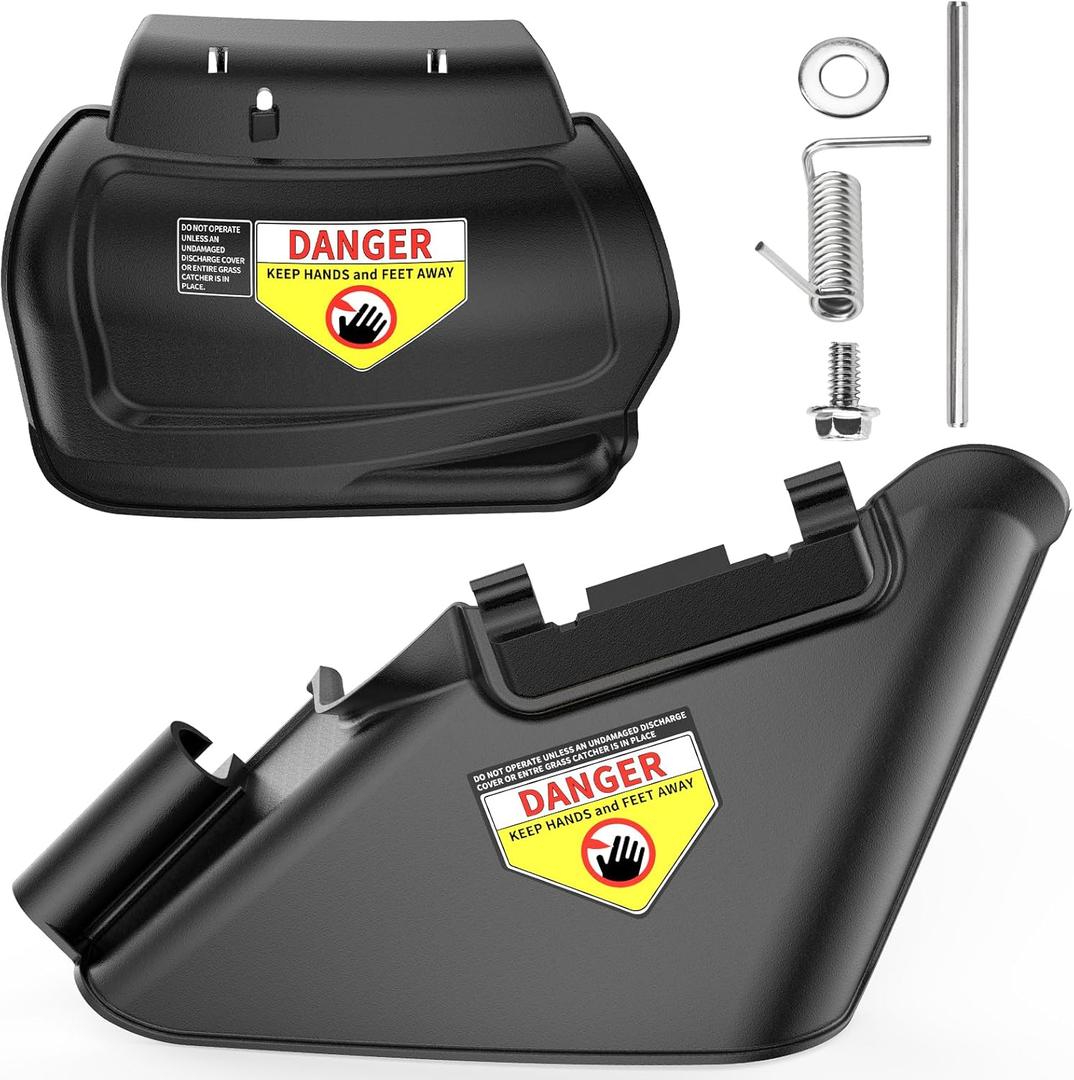 731-07131 987-02516A Side Discharge Chute & Hinged Mulch Plug Compatible with MTD Craftsman 21" Hand Pushed Lawn Mower, Fits TB110, TB130, TB200, TB230