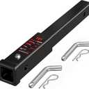 TYT 18" Trailer Hitch Extension, Fits 2 inch Receiver Tube,with 5/8" Advanced Hitch Pin 2-Pack, 3500 lbs GTW / 350 lbs TW